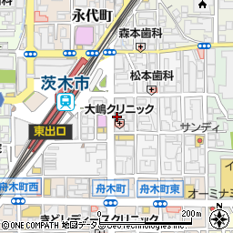 コメダ珈琲店 阪急茨木駅前店周辺の地図