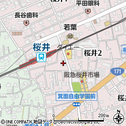 サンティエ桜井周辺の地図