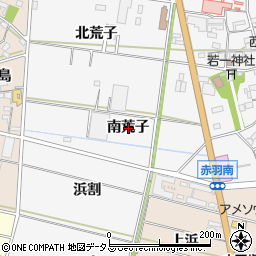 愛知県西尾市一色町赤羽南荒子周辺の地図