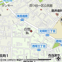 白惣西塚工場周辺の地図