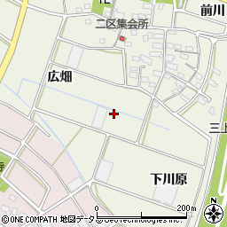 愛知県豊川市三上町蜂ケ尻周辺の地図