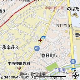 朝日新聞サービスアンカー　東豊中周辺の地図