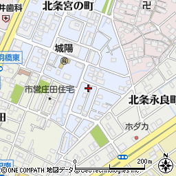 兵庫県姫路市北条宮の町51周辺の地図