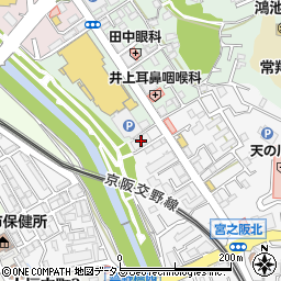 京都信用金庫枚方支店周辺の地図