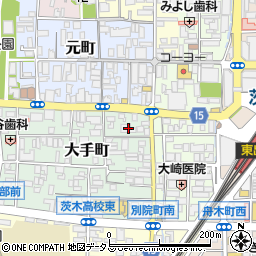 グランドメゾン茨木大手町周辺の地図