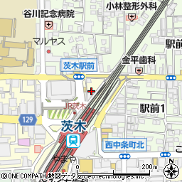 一休茨木店周辺の地図