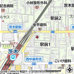 日本賃貸保証株式会社　ＯＳＡＫＡ‐ＩＢＡＲＡＫＩＯｆｆｉｃｅ周辺の地図