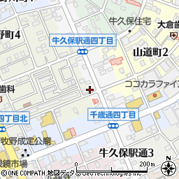 なかざわ・塾豊川校周辺の地図