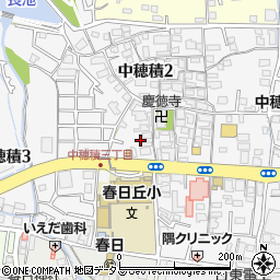 大阪府茨木市中穂積周辺の地図