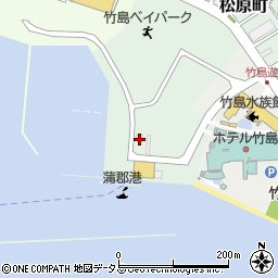 蒲郡漁協竹島支所周辺の地図