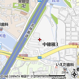 大阪府茨木市中穂積3丁目16周辺の地図