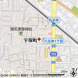 大阪府池田市宇保町周辺の地図