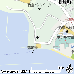 竹島漁業協組周辺の地図