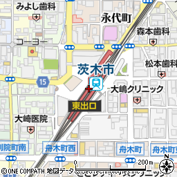 ハニーズ茨木ロサヴィア店周辺の地図