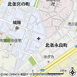 兵庫県姫路市北条宮の町62周辺の地図