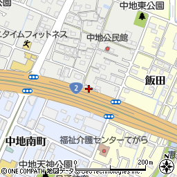 兵庫県姫路市中地44周辺の地図