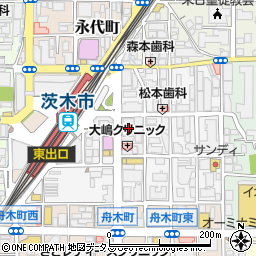 ＥＣＣ外語学院　茨木校周辺の地図