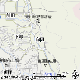 愛知県蒲郡市一色町向田周辺の地図
