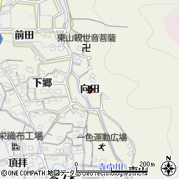 愛知県蒲郡市一色町（向田）周辺の地図