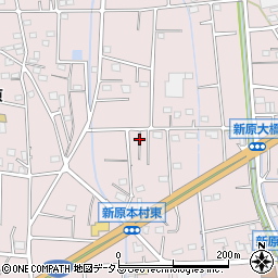 静岡県浜松市浜名区新原周辺の地図