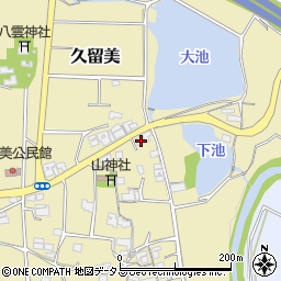 兵庫県三木市久留美207周辺の地図