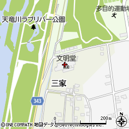 文明堂製菓株式会社　磐田工場周辺の地図