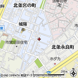 兵庫県姫路市北条宮の町65周辺の地図