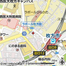 近畿メルテック株式会社　枚方営業所周辺の地図