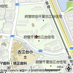大阪府吹田市古江台4丁目1-B-15周辺の地図