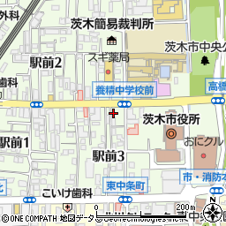 ミーナ茨木周辺の地図