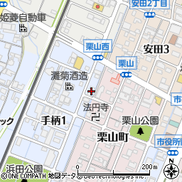 兵庫県姫路市手柄1丁目152周辺の地図