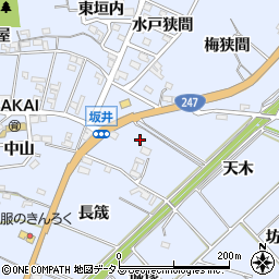 愛知県常滑市坂井（羽根前）周辺の地図