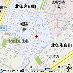兵庫県姫路市北条宮の町67周辺の地図