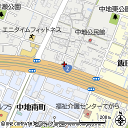 兵庫県姫路市中地54周辺の地図