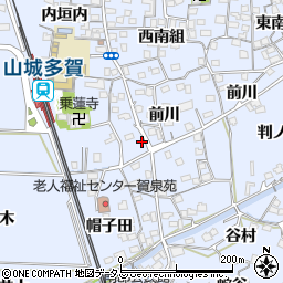 京都府綴喜郡井手町多賀前川18周辺の地図