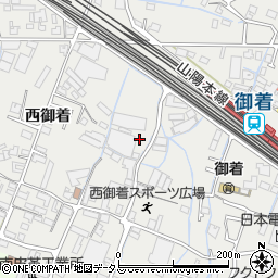 兵庫県姫路市御国野町西御着461周辺の地図