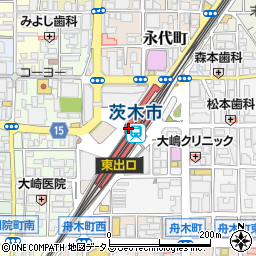 コノカ茨木店周辺の地図