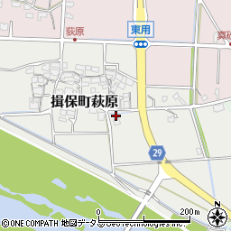 兵庫県たつの市揖保町萩原167周辺の地図