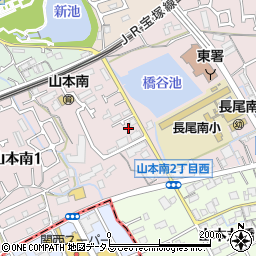 兵庫県宝塚市山本南周辺の地図