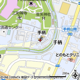 兵庫県姫路市手柄周辺の地図