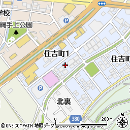 三浦組紐豊川工場周辺の地図