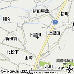 愛知県豊橋市石巻本町下黒田周辺の地図