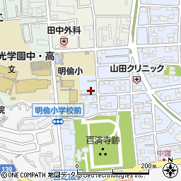 大阪府枚方市中宮西之町10-51周辺の地図