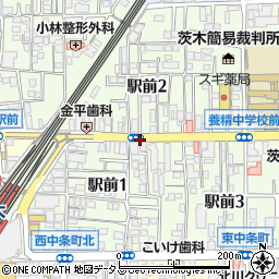 駅前通り周辺の地図