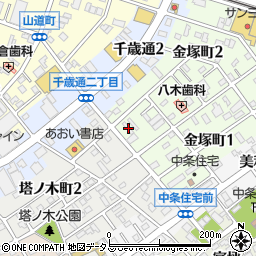 愛知県豊川市金塚町2丁目87周辺の地図