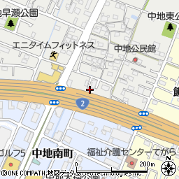 兵庫県姫路市中地66-1周辺の地図