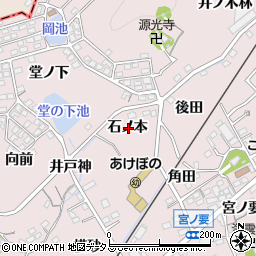 愛知県蒲郡市鹿島町石ノ本周辺の地図