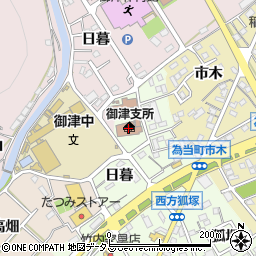 豊川市御津庁舎周辺の地図