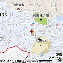 茨木市立　茨木市沢池・多世代交流センター周辺の地図