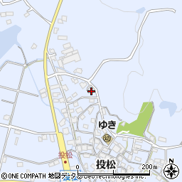 兵庫県加古川市志方町投松255周辺の地図